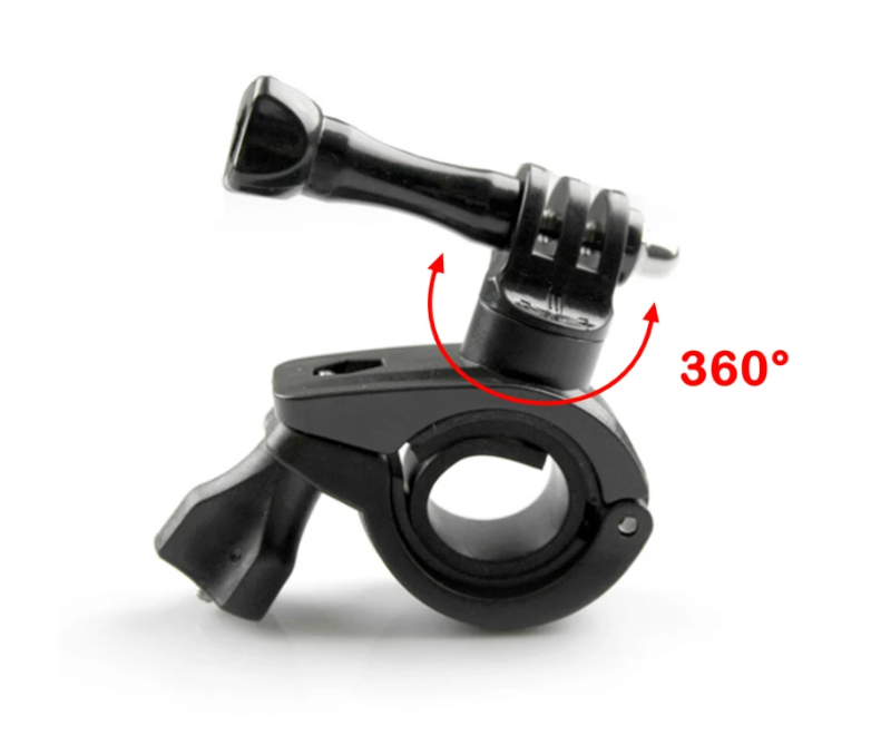 Prindere pt Ghidon,Furca Bicicleta/Motocicleta 360 Grade pt Camere Gopro , insta360 , DJI etc , Universal , Aluminiu