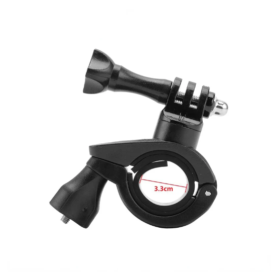 Prindere pt Ghidon,Furca Bicicleta/Motocicleta 360 Grade pt Camere Gopro , insta360 , DJI etc , Universal , Aluminiu