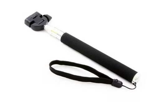 Selfie Stick 22cm - 99cm Negru cu Prindere Surub 1/4
