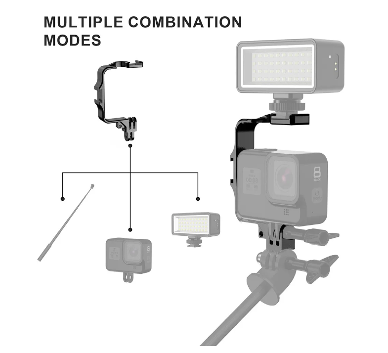 Suport Pentru Montare Camera cu Blitz/Microfon, GitUp Adaptor