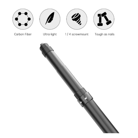 Selfie Stick 57 - 295 cm, din Fibra de Carbon