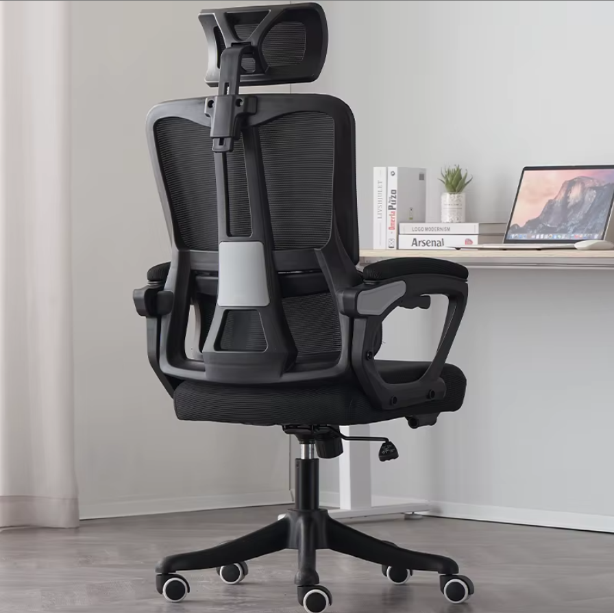 Scaun de Birou Ergonomic, inaltime spatar tetiera Reglabile , Suport pentru picioare , Negru