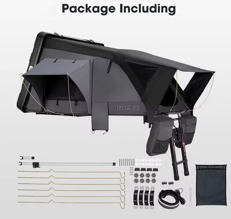 Cort plafon auto cu Capac ABS , Discover MAX 1.64×2.16 m cu sky roof ,  impermeabil