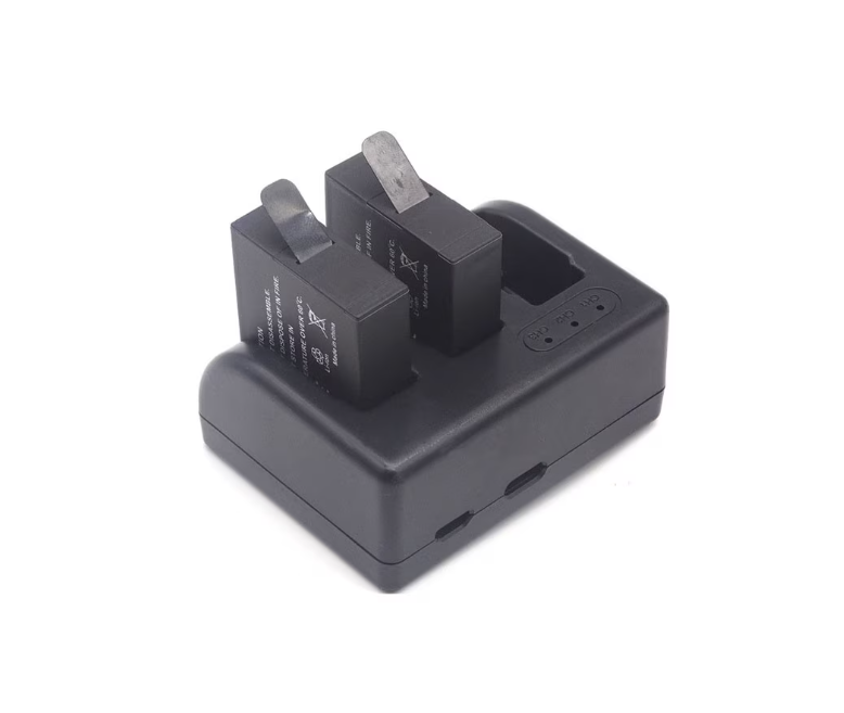 Incarcator cu 3 sloturi pentru GoPro Hero 5 Hero 6 Hero 7 Hero 8 Negru