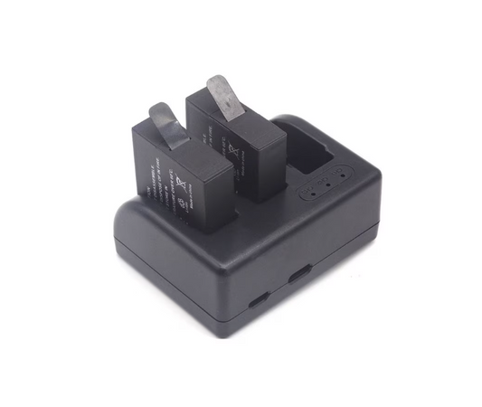 Incarcator cu 3 sloturi pentru GoPro Hero 5 Hero 6 Hero 7 Hero 8 Negru