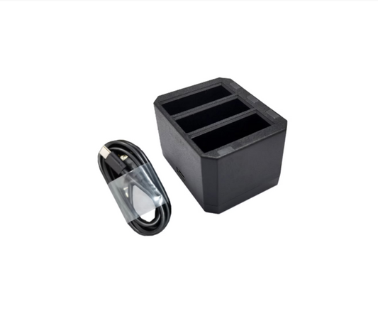 Incarcator cu trei sloturi pentru DJI Osmo Action 1, Negru