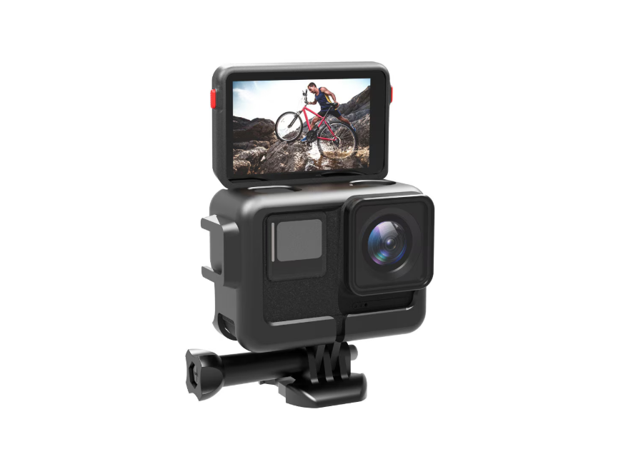 Rama de Protectie (Sistemul de Prindere) pentru Insta360 Ace, Carcasa Negru, impreuna cu clema QR si Surub de fixare