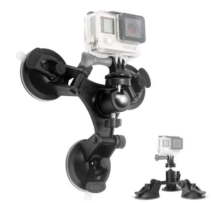 Sistem Fixare Cu 3 Ventuze 6,8 cm pt Camerele video