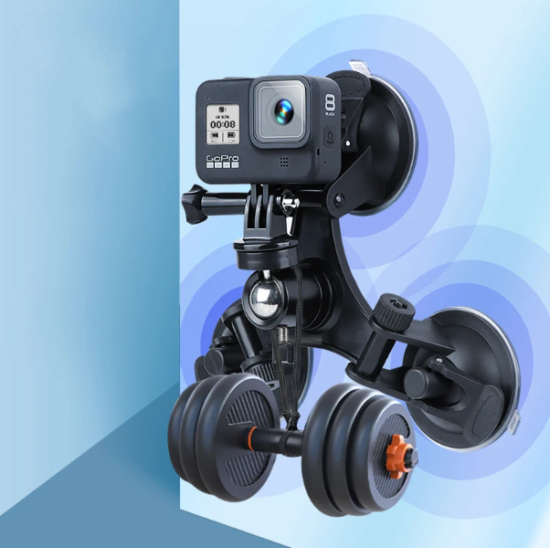 Sistem Fixare Cu 3 Ventuze 6,8 cm pt Camerele video