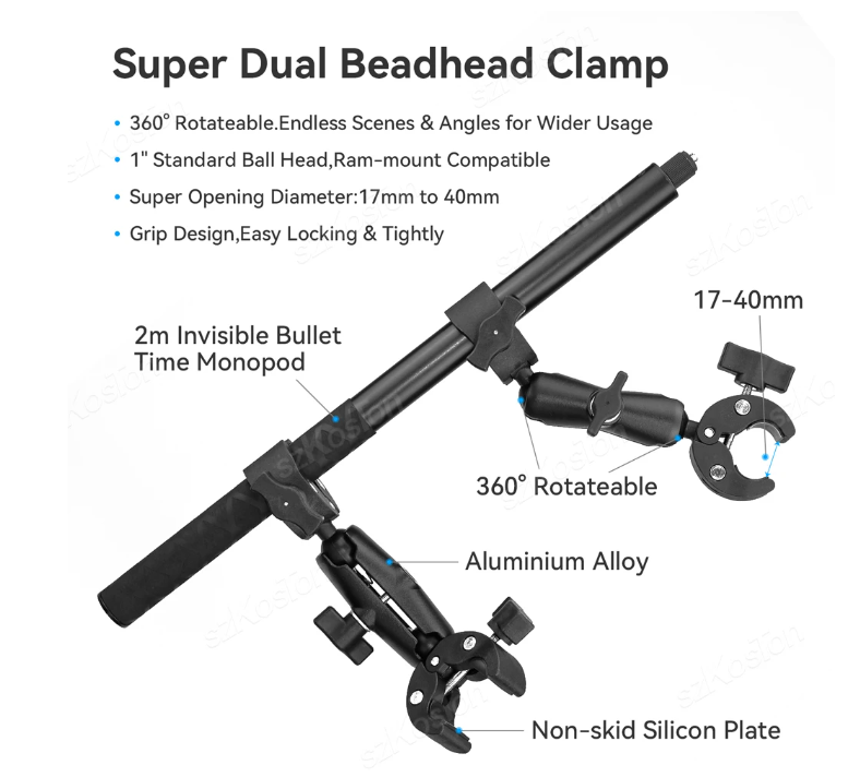 Prindere pt Ghidon Bicicleta/Motocicleta tip Menghina din Metal , 18,22,28 cm