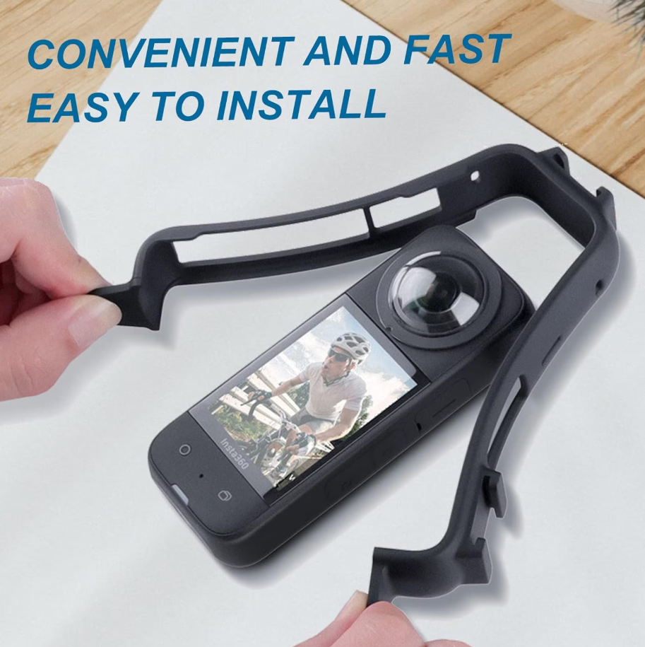 Carcasa Protectie/Prindere pt Insta360 One X4 Rama/Frame , impreuna cu Husa/Capac de Protectite din Silicon
