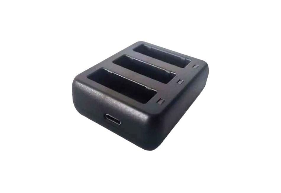 Incarcator cu trei sloturi pentru DJI Osmo Action 3 Action 4, Negru
