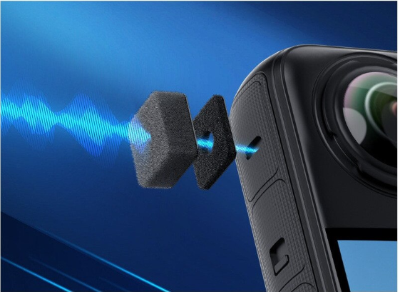 Husa din Burete, Protectie microfon impotriva vantului pentru insta360 One X5 X4 X3 X2 X1, Anti Vant/Zgomot