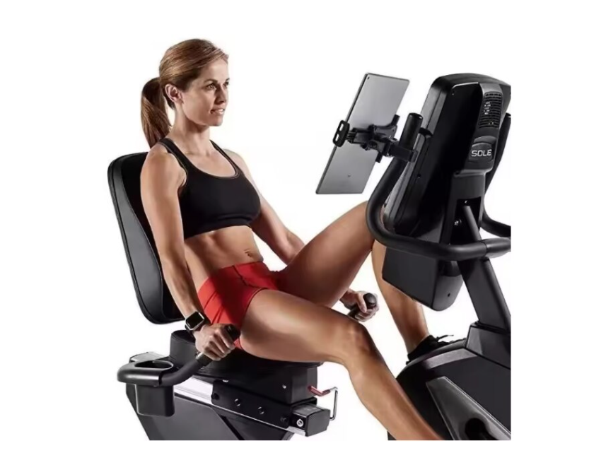 Suport/Prindere de Telefon Tableta, pentru Ghidon Bicicleta, Fitnes, Prindere tip Menghina, Negru