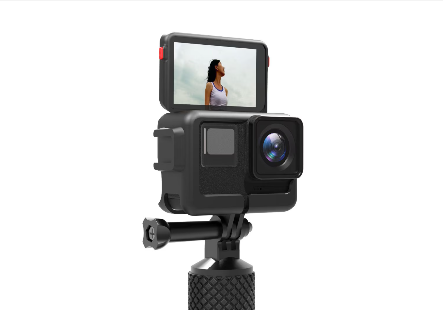 Rama de Protectie (Sistemul de Prindere) pentru Insta360 Ace, Carcasa Negru, impreuna cu clema QR si Surub de fixare