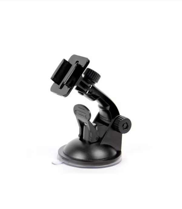 Set Accesorii din 3 piese pentru Camere GoPro Hero, insta360, DJI Action, SjCam, Ventuza Parbriz, Clema de prindere quick-release, Surub de fixare, Universal