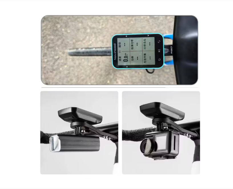 Suport din Aluminiu, Prindere Ciclocomputer pentru Ghidon / sub Pipa Bicicleta