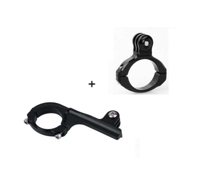 Set 2 Prinderi pt Ghidon Bicicleta/Motocicleta pt Camere Gopro , insta360 , DJI etc , Universal , 31.8 mm , din Aluminiu