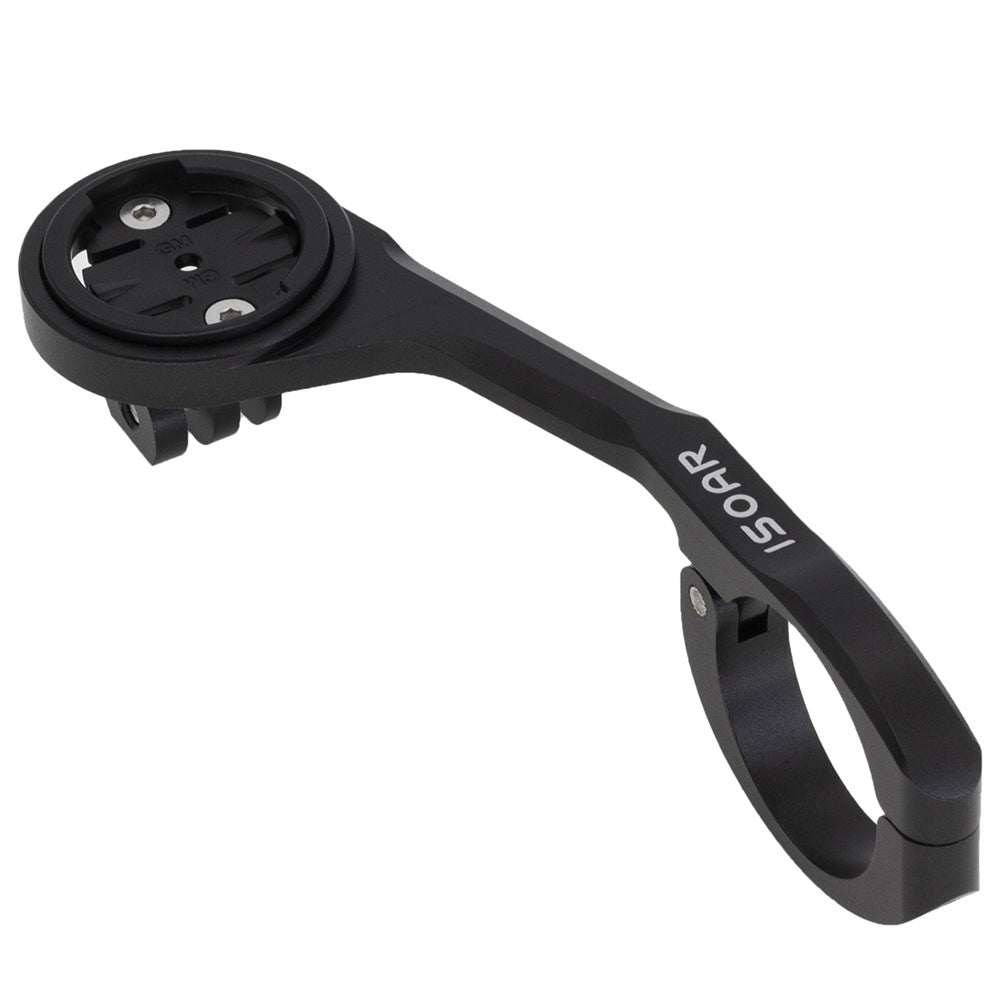 Suport din Aluminiu, Prindere Ciclocomputer pentru Ghidon Bicicleta Compatibil cu Garmin, Cateye, Bryton, Xoss, Magene, Universal, impreuna cu prindere pt Camere Video Sport Gopro, insta360, DJI Action sau Lanterna, Negru