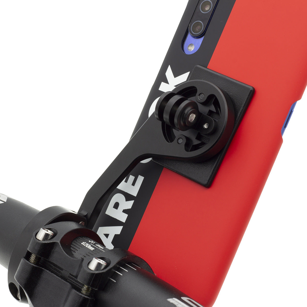 Suport din Aluminiu, Prindere Ciclocomputer pentru Ghidon Bicicleta Compatibil cu Garmin, Cateye, Bryton, Xoss, Magene, Universal, impreuna cu prindere pt Camere Video Sport Gopro, insta360, DJI Action sau Lanterna, Negru