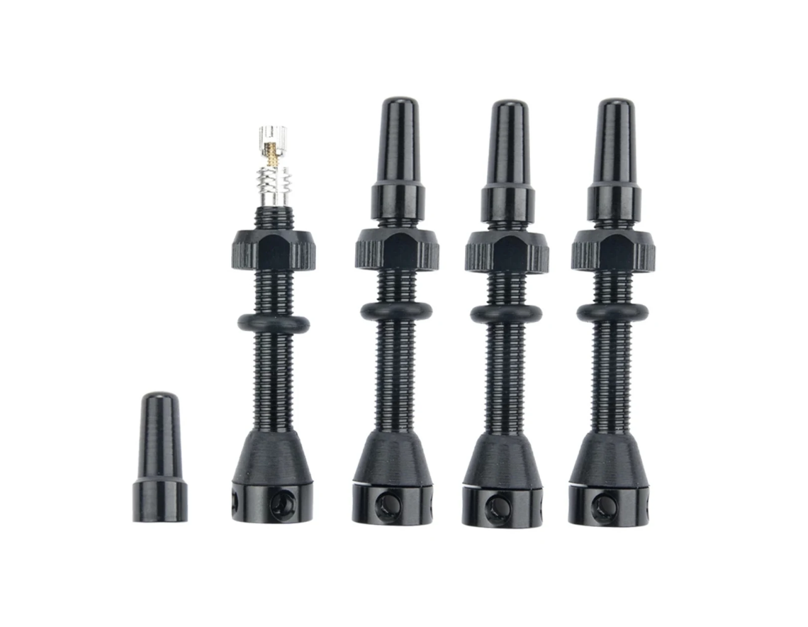Valve Tubeless Presta (4 buc), 60 mm cu 5 iesiri de aer, pentru Biciclete de Sosea, MTB, Cross country, Trail, Enduro, Downhill