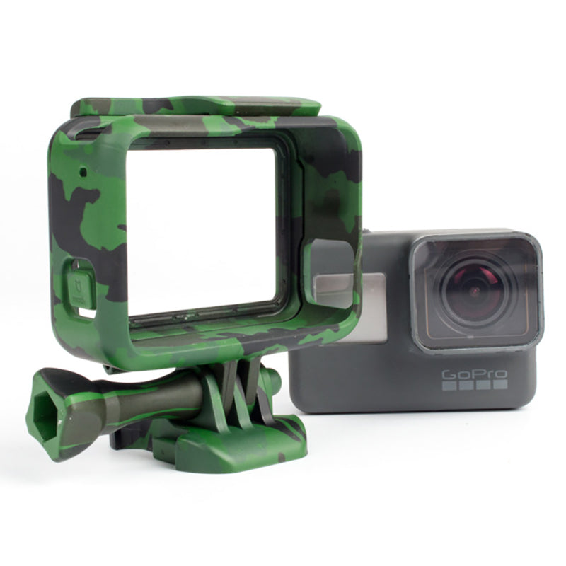Carcasa Protectie/Prindere pt GoPro Hero 5 , 6 , 7 Maro , Gri , Verde Rama/Frame